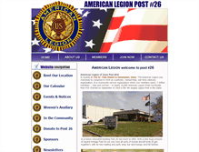 Tablet Screenshot of iowalegion26.org